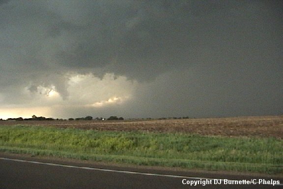 Downburst and Wall Cloud