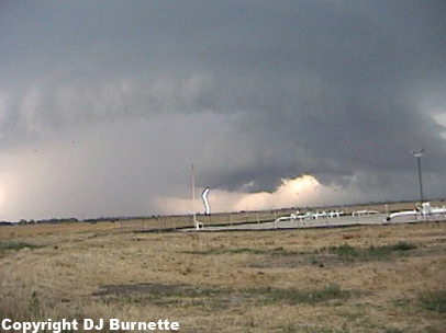 Wall Cloud and Lightning