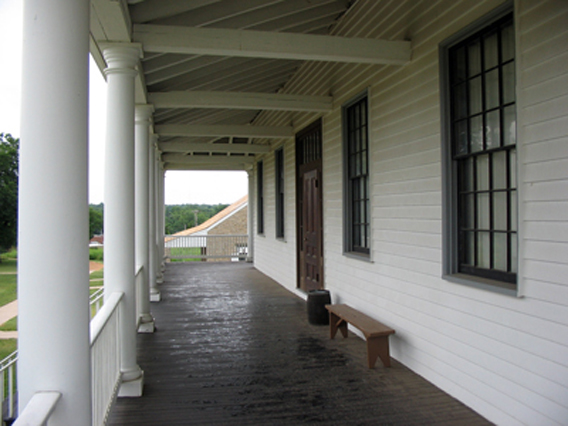 Reconstructed post hospital at Fort Scott, Kansas